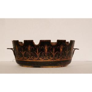 Glass Cooler In Lacquered Sheet, Period, Directory Year Iv- Year VIII, (1790-1795).