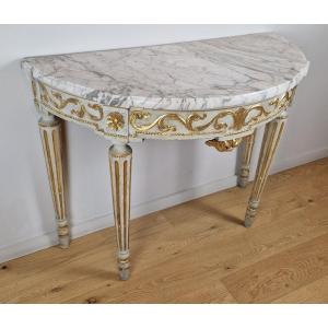 A Louis XVI Console With Four Legs, 18th Century  Circa 1780