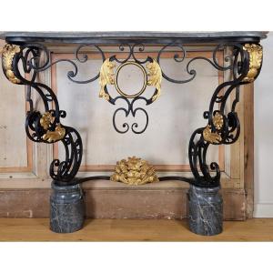 A Louis XIV Ironwork Comtat Venaissin Console Early 18th Century