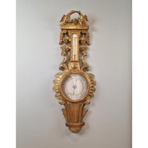 Neo-classical Barometer-thermometer, The Attributes Of Love, Transition Period 18th Century