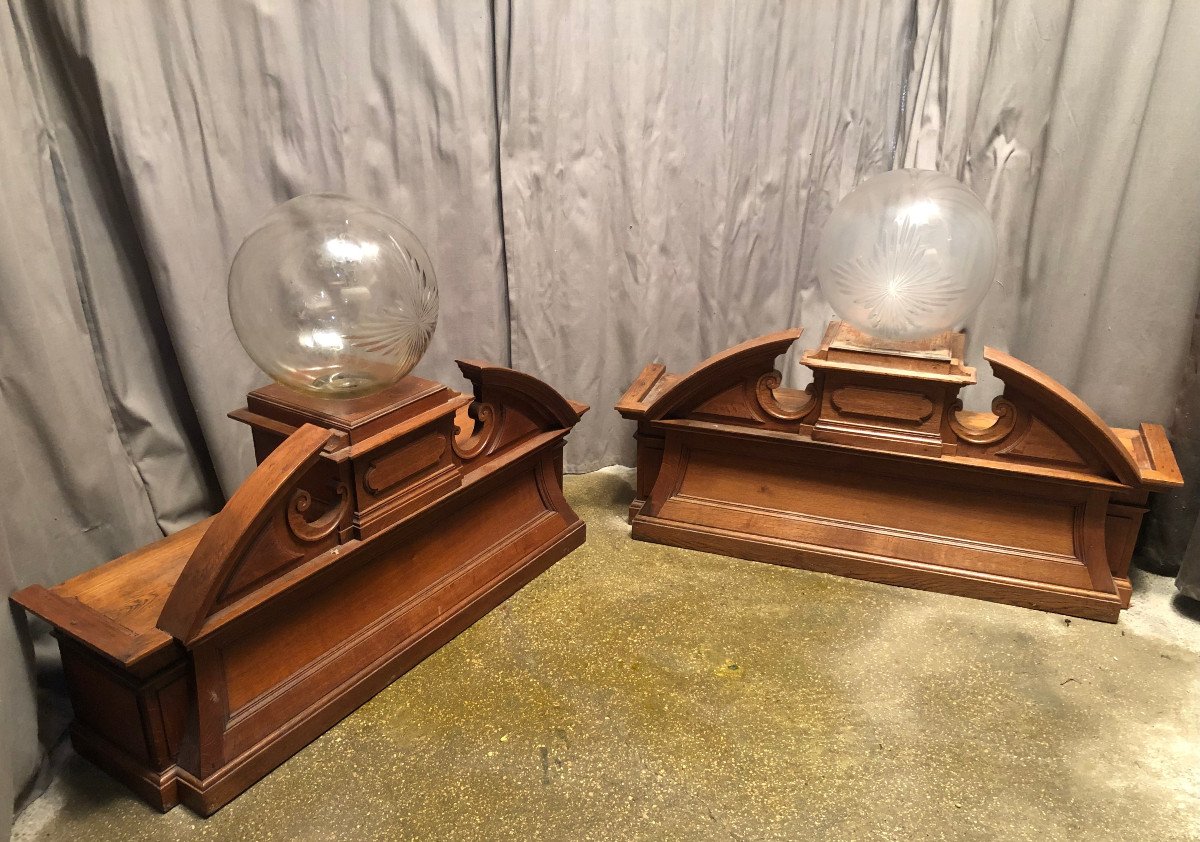 Old Pharmacy Monstrance Balls. Profession, Store, Sign.