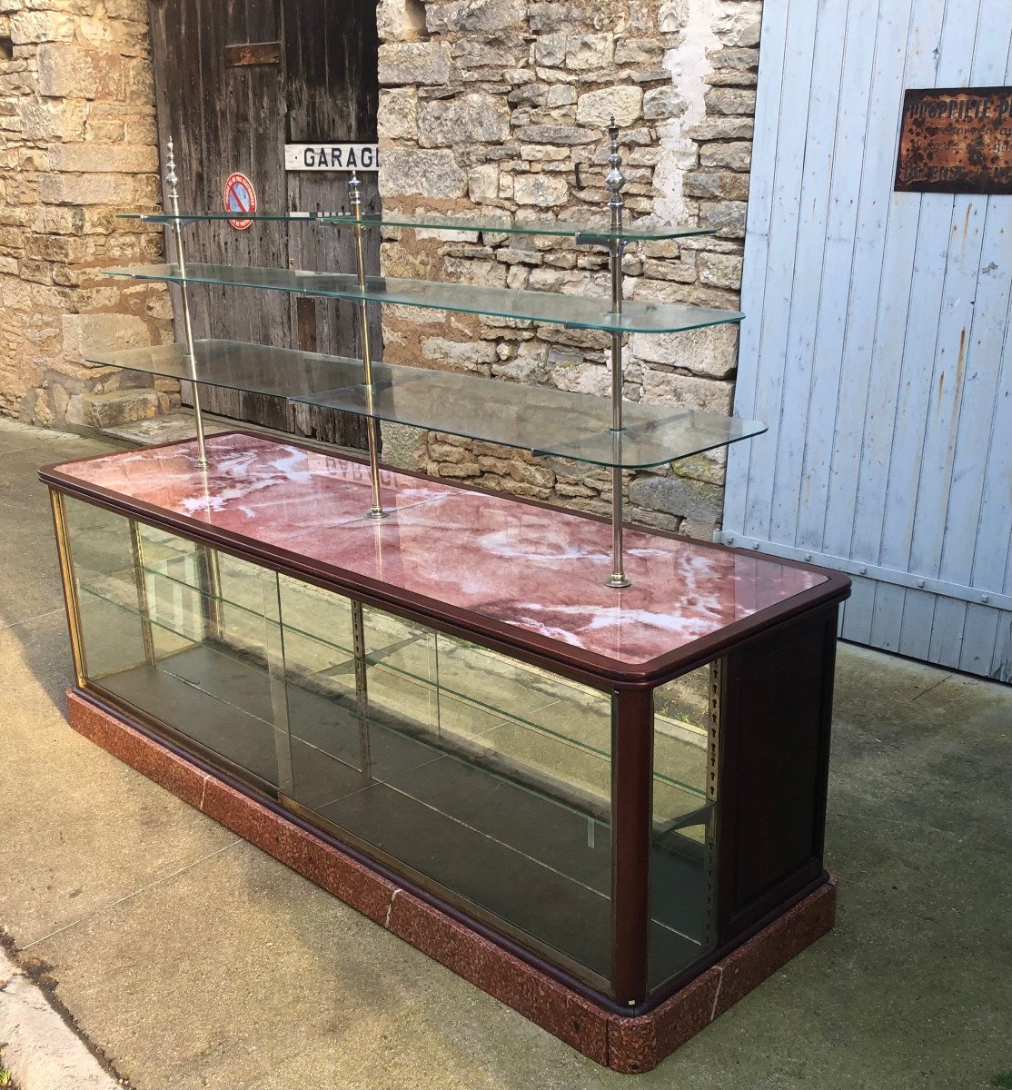 Large Presentation Unit. Store Display. Case. Pastry Shop. Trade Furniture.-photo-1