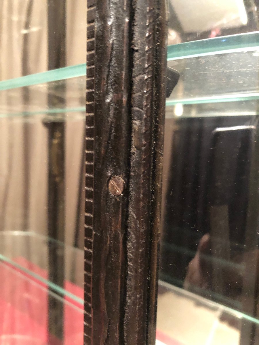 Rare Antique Shop Or Collector's Wall Display Case.-photo-3