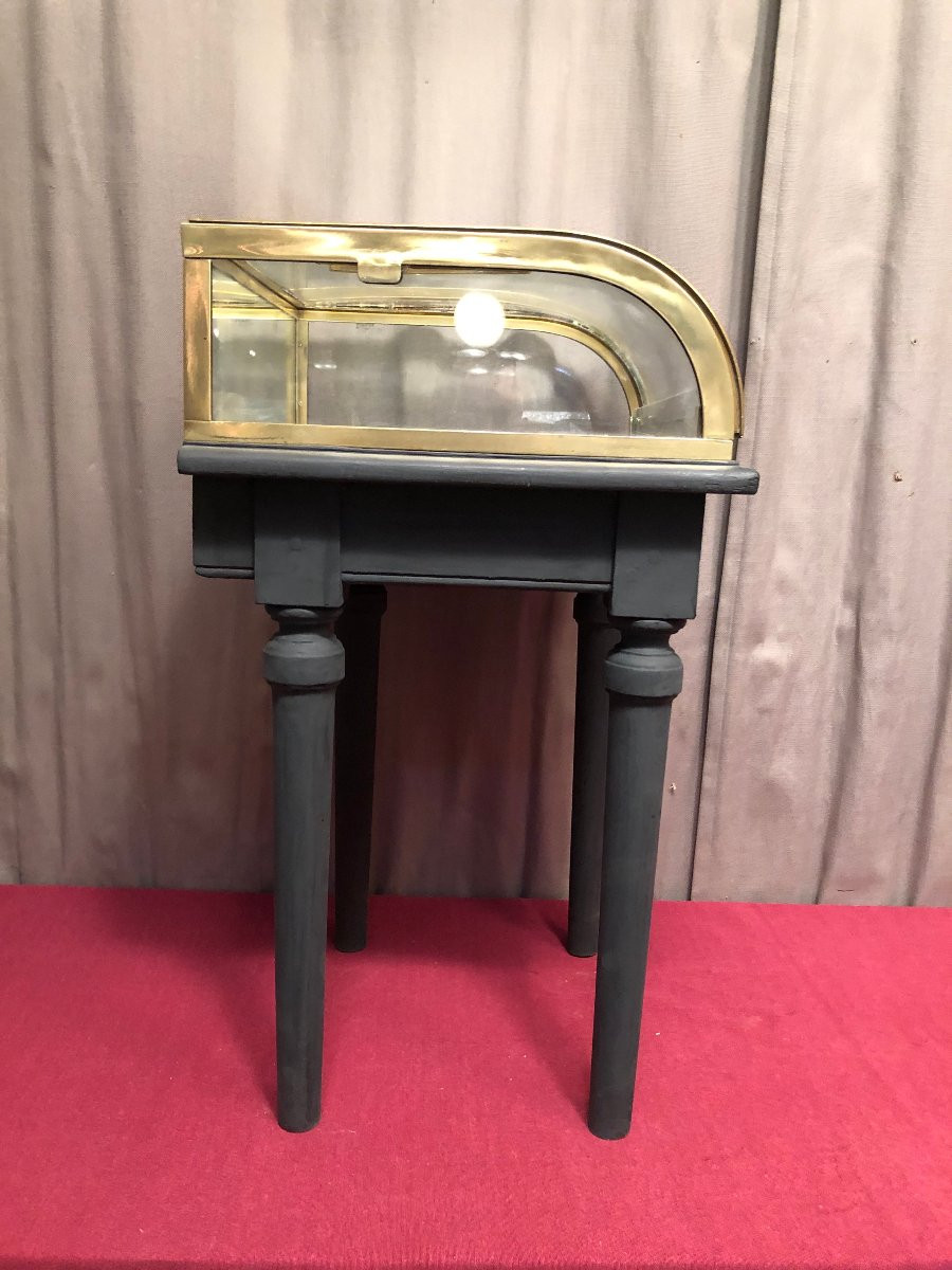 Ancienne Petite Vitrine De Magasin, Confiseur Ou Autre.-photo-5