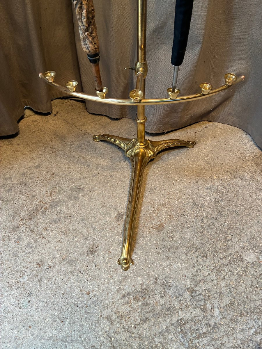 An Old Display Stand Or Holder For Canes Or Umbrellas From A Shop, Business, Or Trade.-photo-2