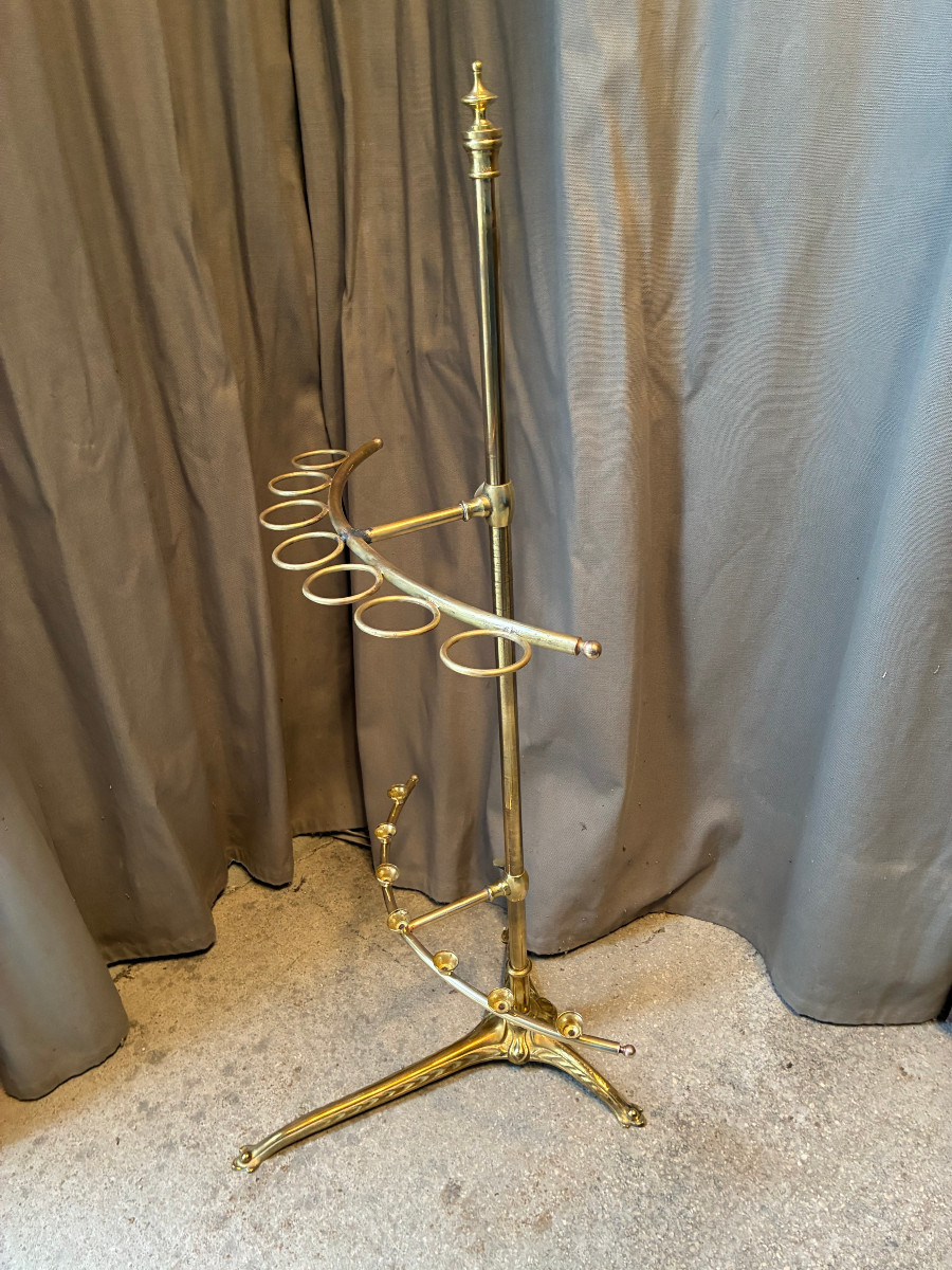 An Old Display Stand Or Holder For Canes Or Umbrellas From A Shop, Business, Or Trade.
