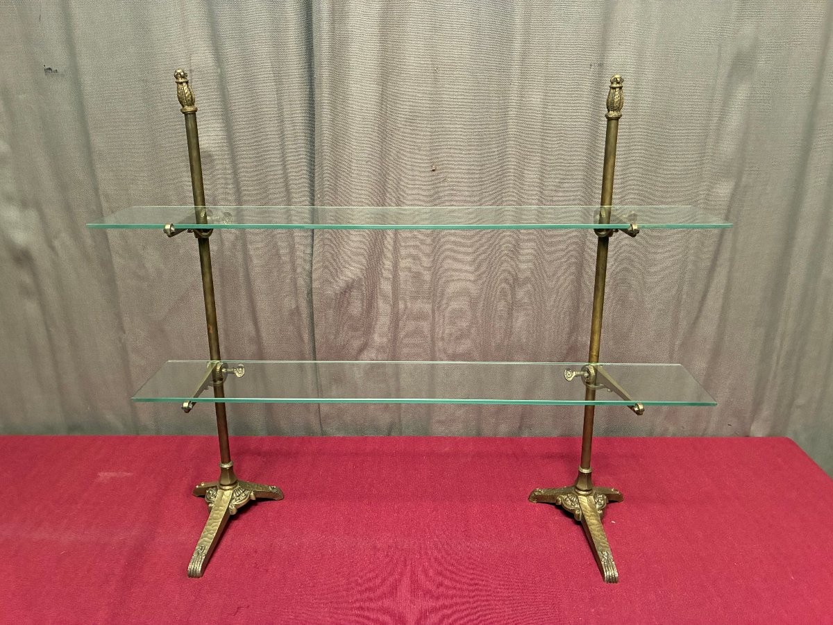 Set Of Old Shop Shelf Brackets, Siegel.-photo-3