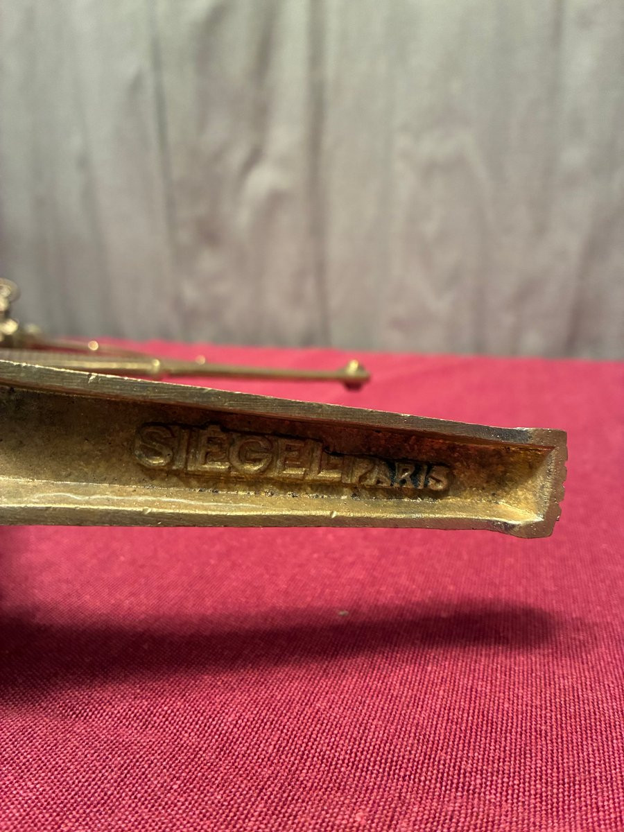 Set Of Old Shop Shelf Brackets, Siegel.-photo-5