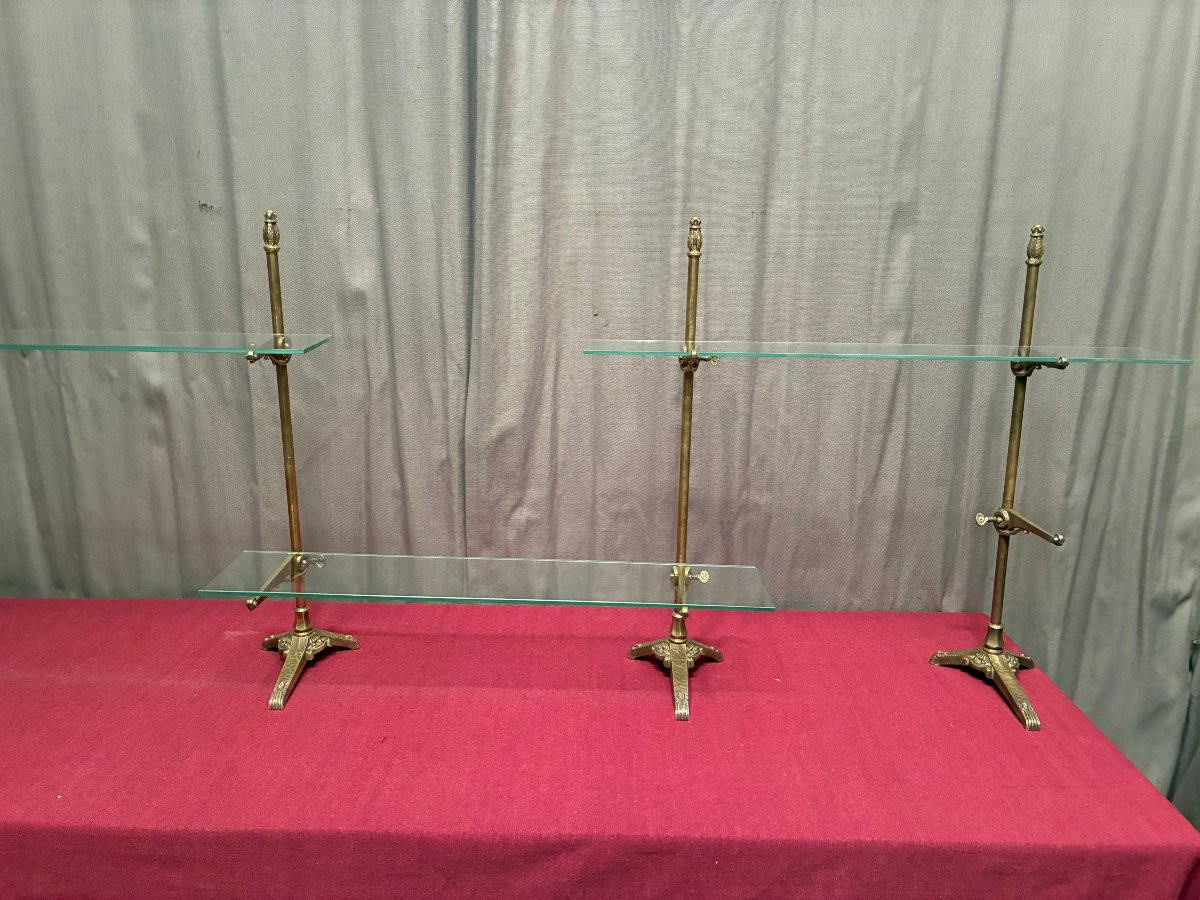 Set Of Old Shop Shelf Brackets, Siegel.-photo-6