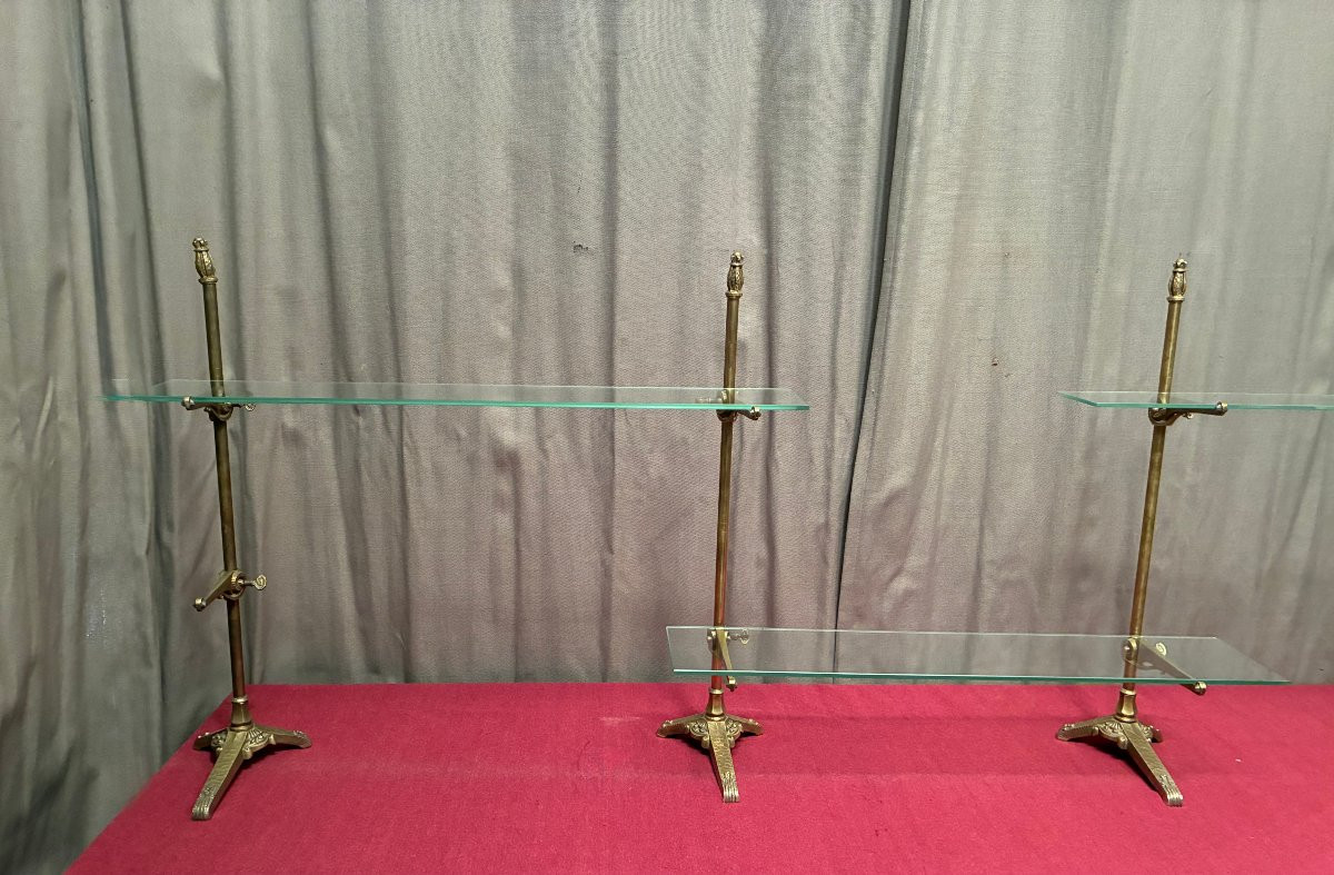 Set Of Old Shop Shelf Brackets, Siegel.-photo-7