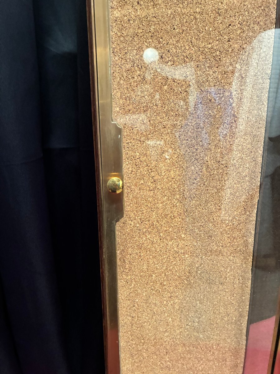 Pair Of Antique Wall-mounted Showcases For A Jewelry Store, Store Or Business.-photo-4