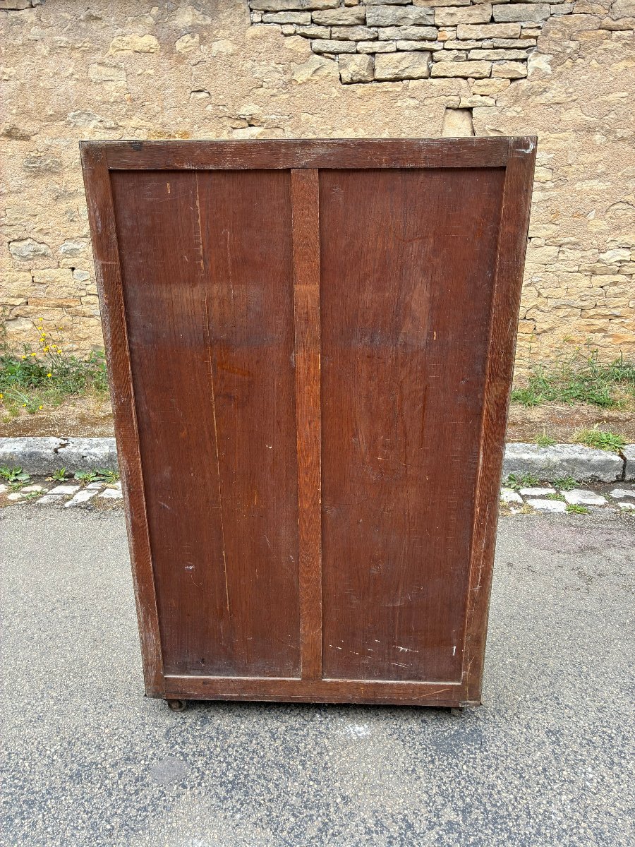 Ancienne vitrine sur pieds, vitrine de magasin, de collectionneur ou vitrine de salon.-photo-3