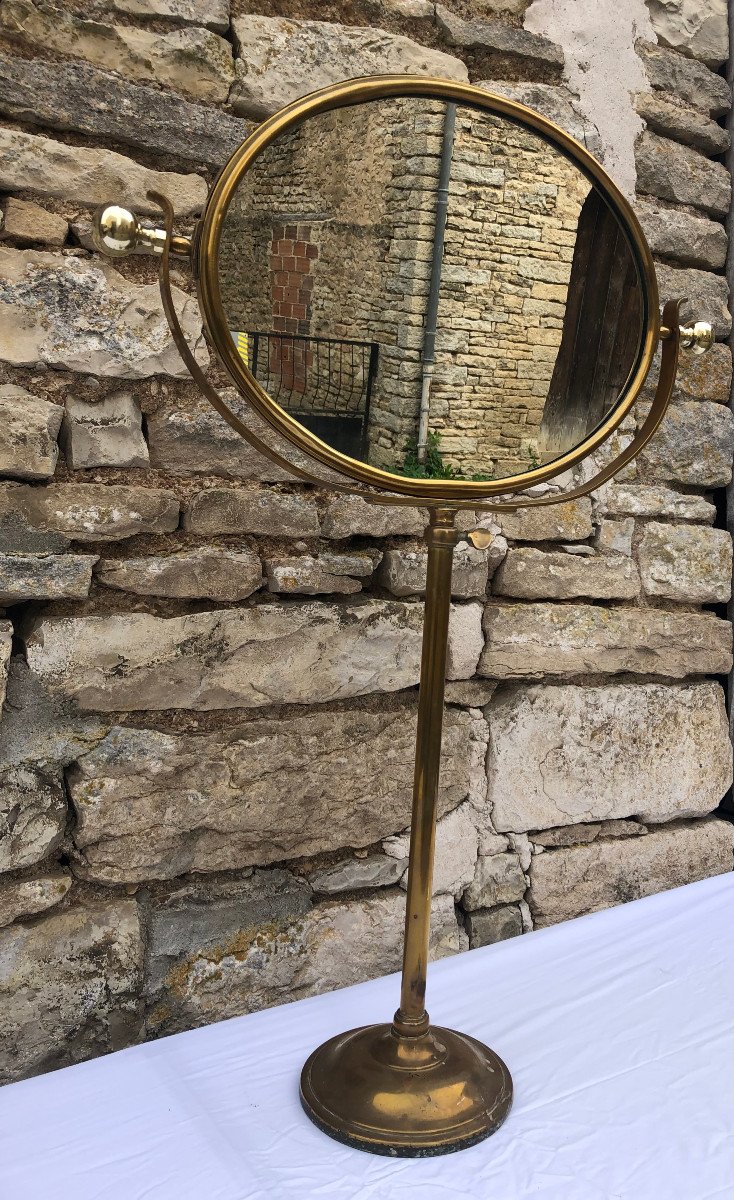 Ancien Miroir De Magasin.-photo-2