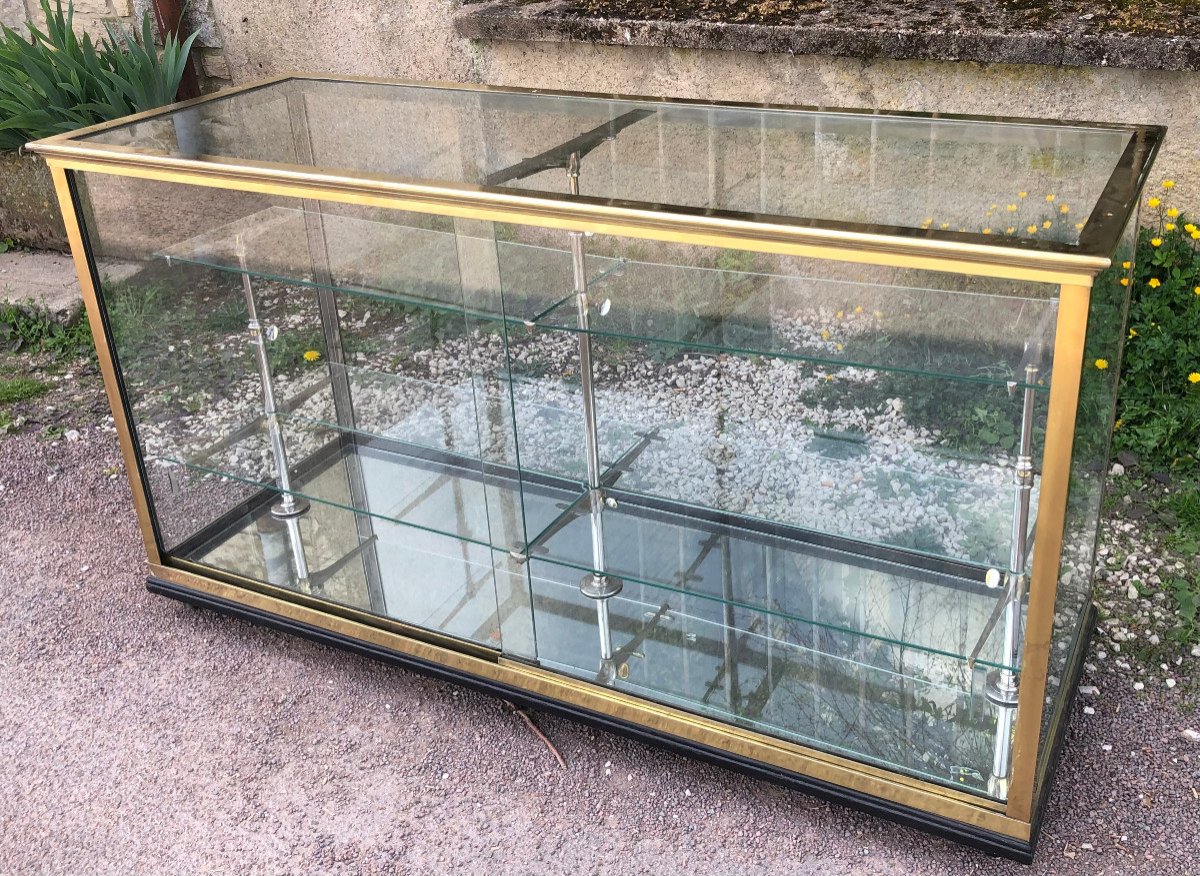 Ancien Meuble Comptoir Vitrine De Magasin.-photo-2