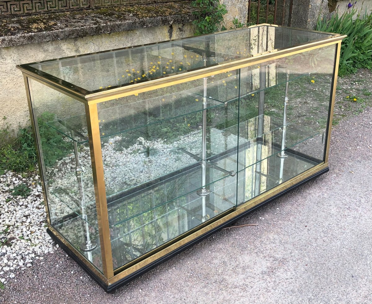 Ancien Meuble Comptoir Vitrine De Magasin.-photo-4