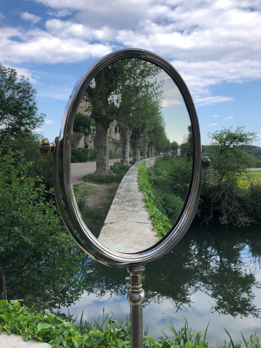 Ancien Miroir De Chapelier, Magasin.