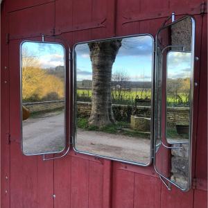 Old Wall Triptych Mirror.