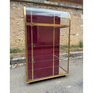 Antique Pedestal Display Case, Store Display Case, Collector's Cabinet Or Showcase.