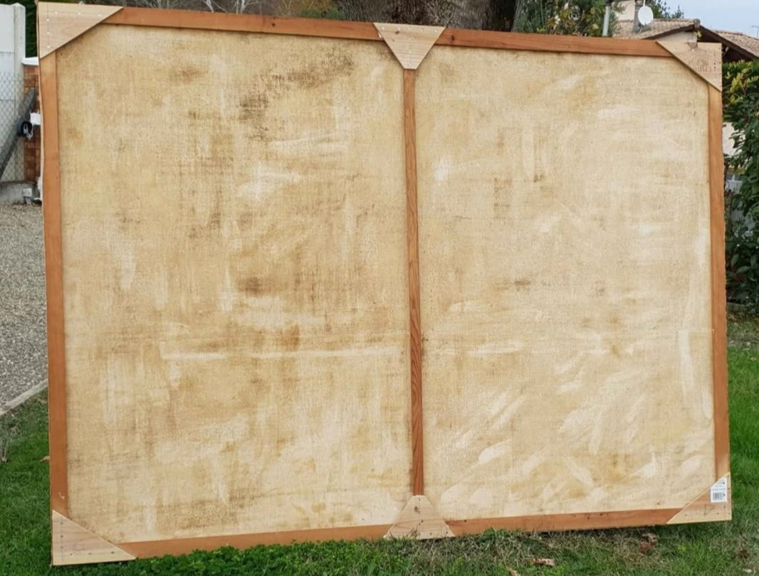 Monumental Painting Of A Grape Harvest Scene -photo-4