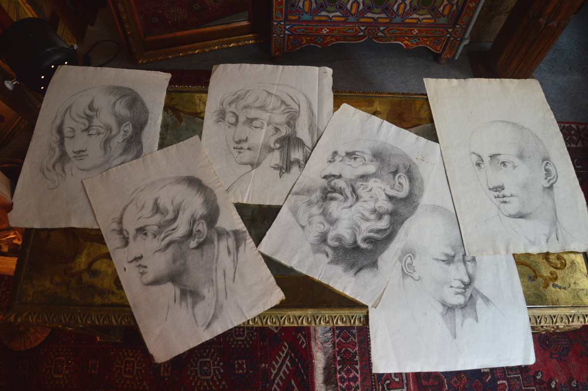19th Century Academic Study Drawings