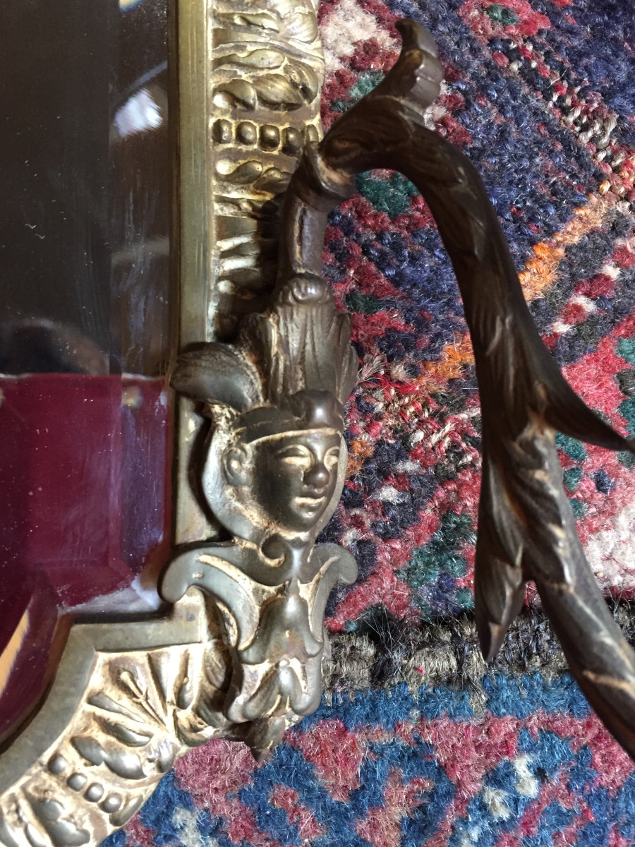 Pair Of Bronze Wall Sconces-photo-4