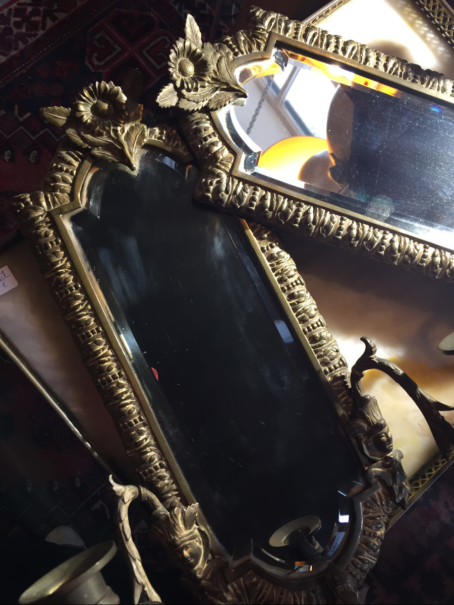 Pair Of Bronze Wall Sconces-photo-6