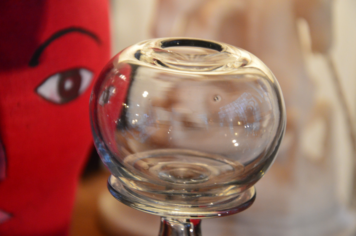 Lampe à huile en verre-photo-4