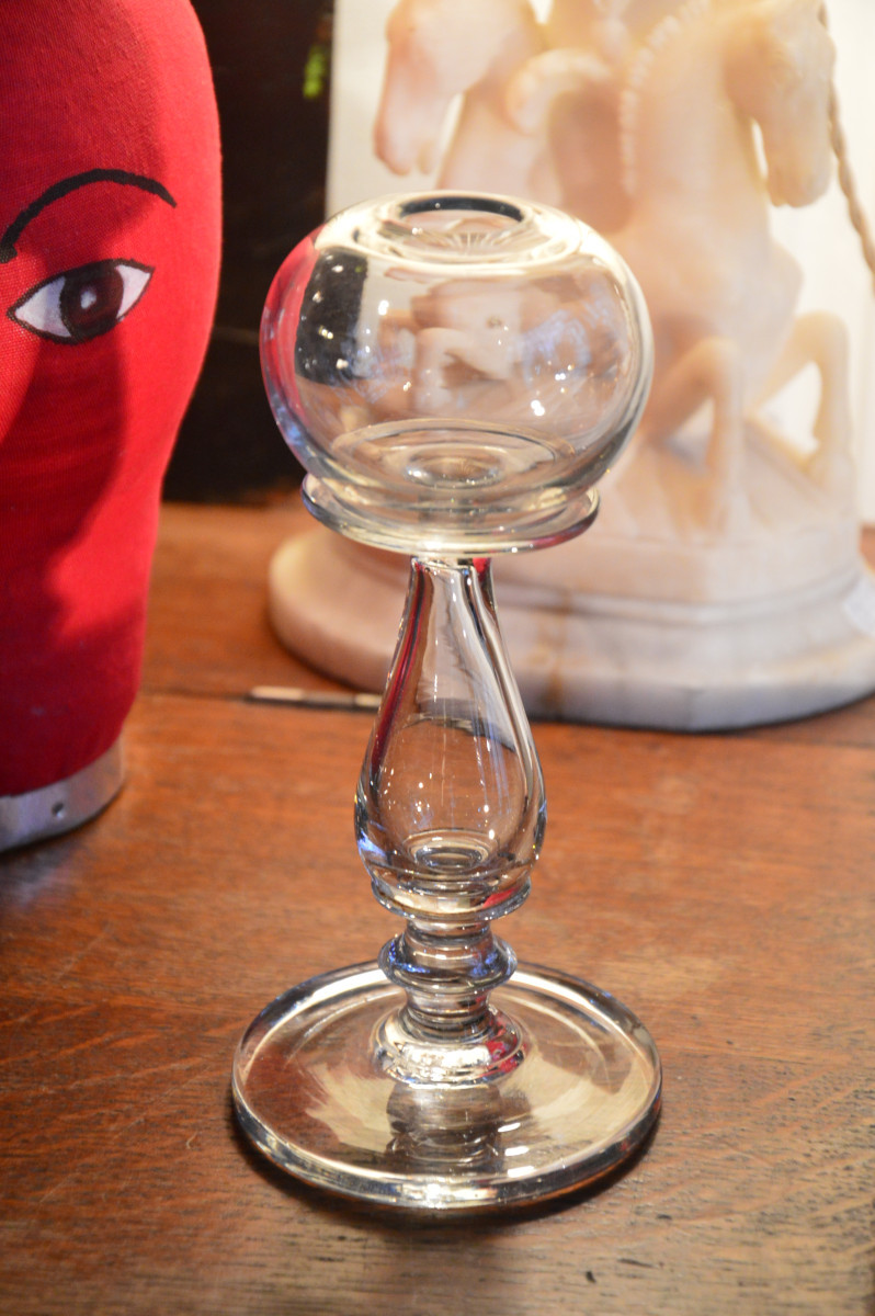 Lampe à huile en verre-photo-1