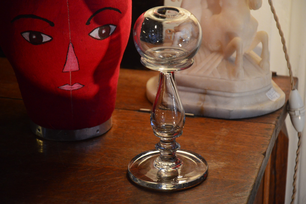 Lampe à huile en verre-photo-3