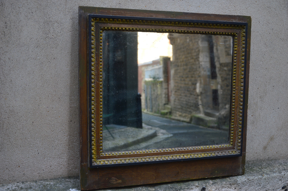 Miroir De Boiserie 18 ème.-photo-1