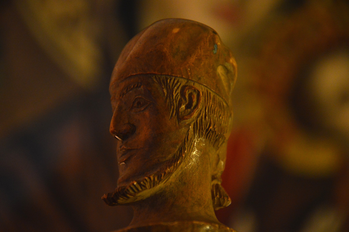 Coupe Papier Bois Sculpté XIX ème-photo-2