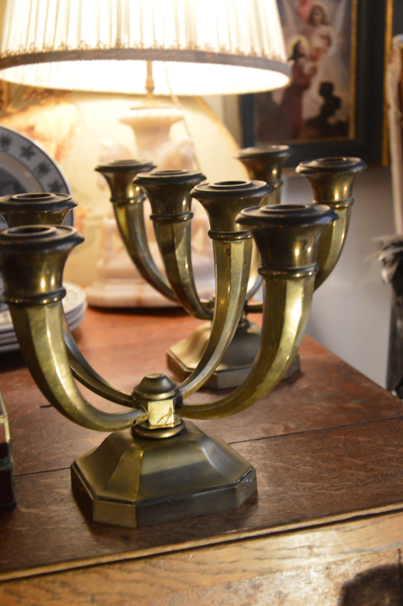Pair Of Candelabras 1930-photo-2