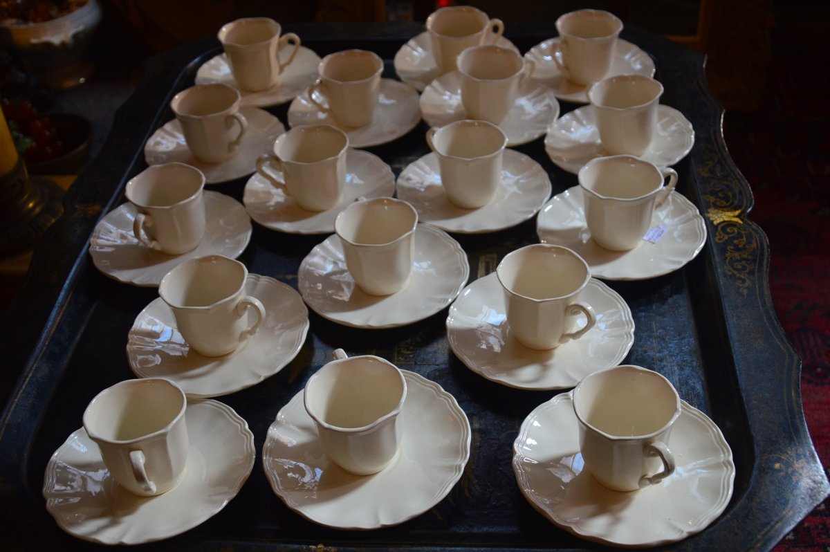 17 Tasses Sarreguemines