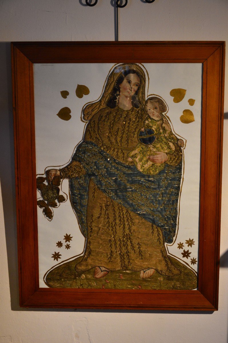 Bannière Vierge à L 'enfant