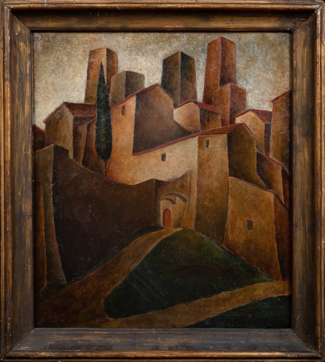 San Gimignano Italy, Circa 1930 By Fernando Manetti (1899-1964)