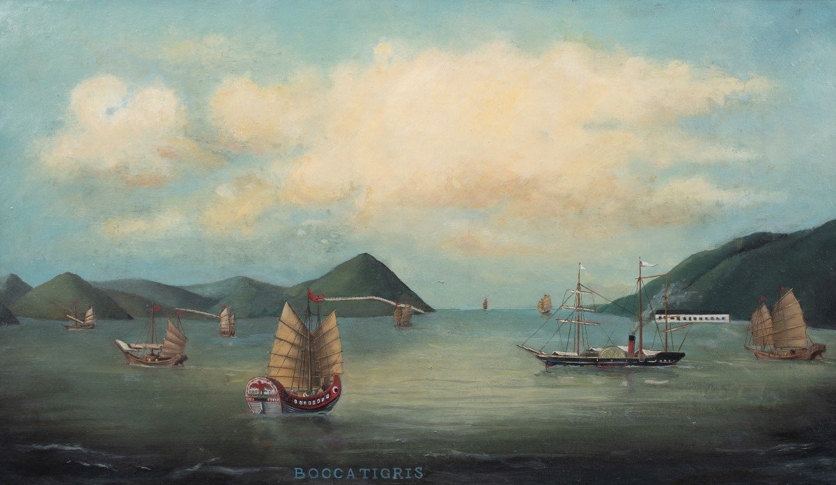 Bocca Tigris, Commerce d'Exportation Chinois, Vers 1850  Dynastie Qing --photo-2