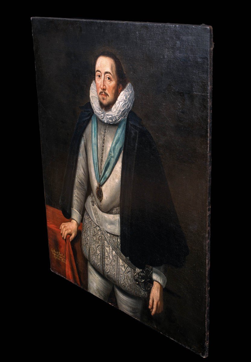 Portrait De Gilbert Talbot 7ème Comte De Shrewsbury (1552-1616), 16ème Siècle  -photo-2