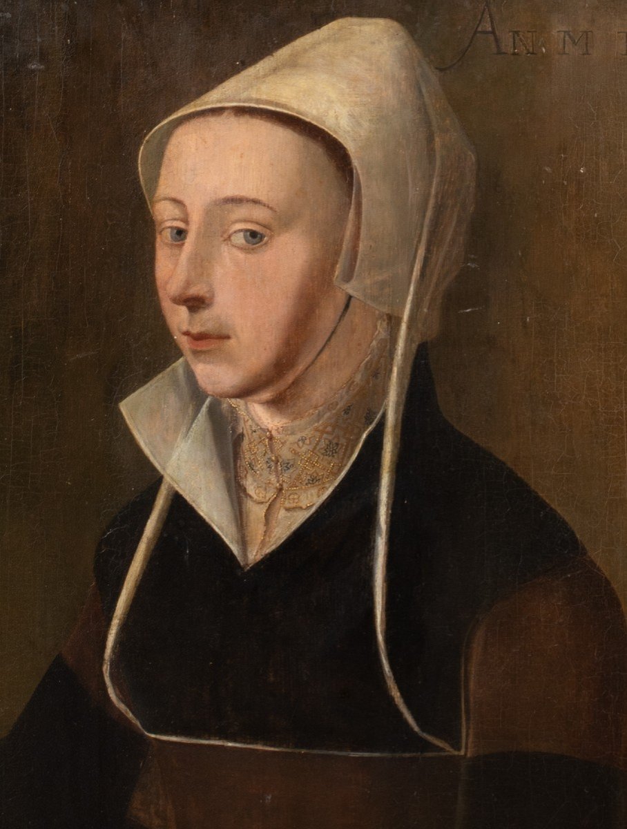 Portrait d'Une Femme Identifiée Comme Francisca Van Luxemburg, Datée De 1528  Jan Van Scorel-photo-4