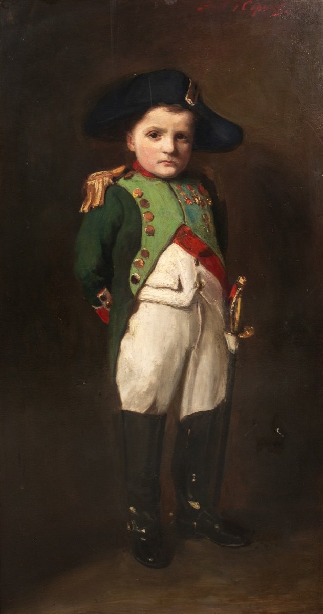 Portrait Of A Child As Napoleon Bonaparte, 19th Century Frank Thomas Copnall (1870–1949)-photo-2