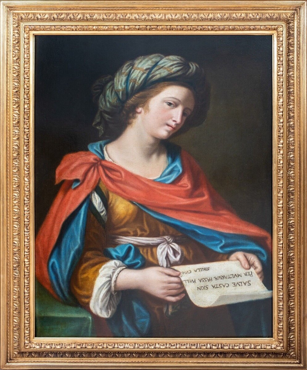 Portrait De La Sybille Persane, XVIIe Siècle  Ecole Du Guercino (1591-1666)  