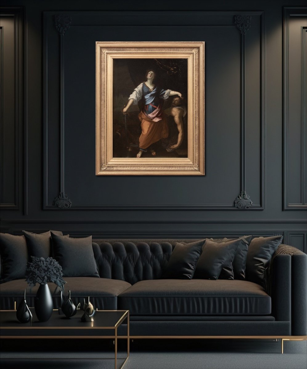 Judith Décapitant Holopherne, XVIIe Siècle  école De Carlo Maratta (1625-1713) -photo-2