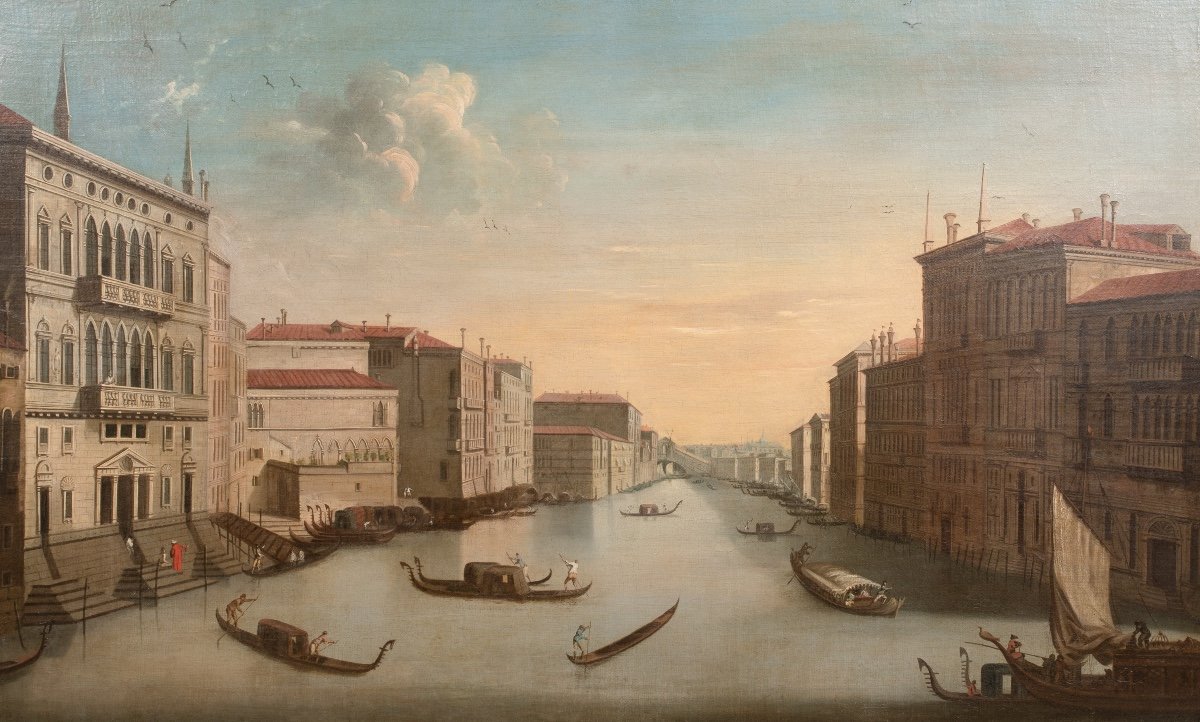 Le Grand Canal, Venise, XVIIIe Siècle  Cercle De Canaletto (1697-1768)  -photo-4