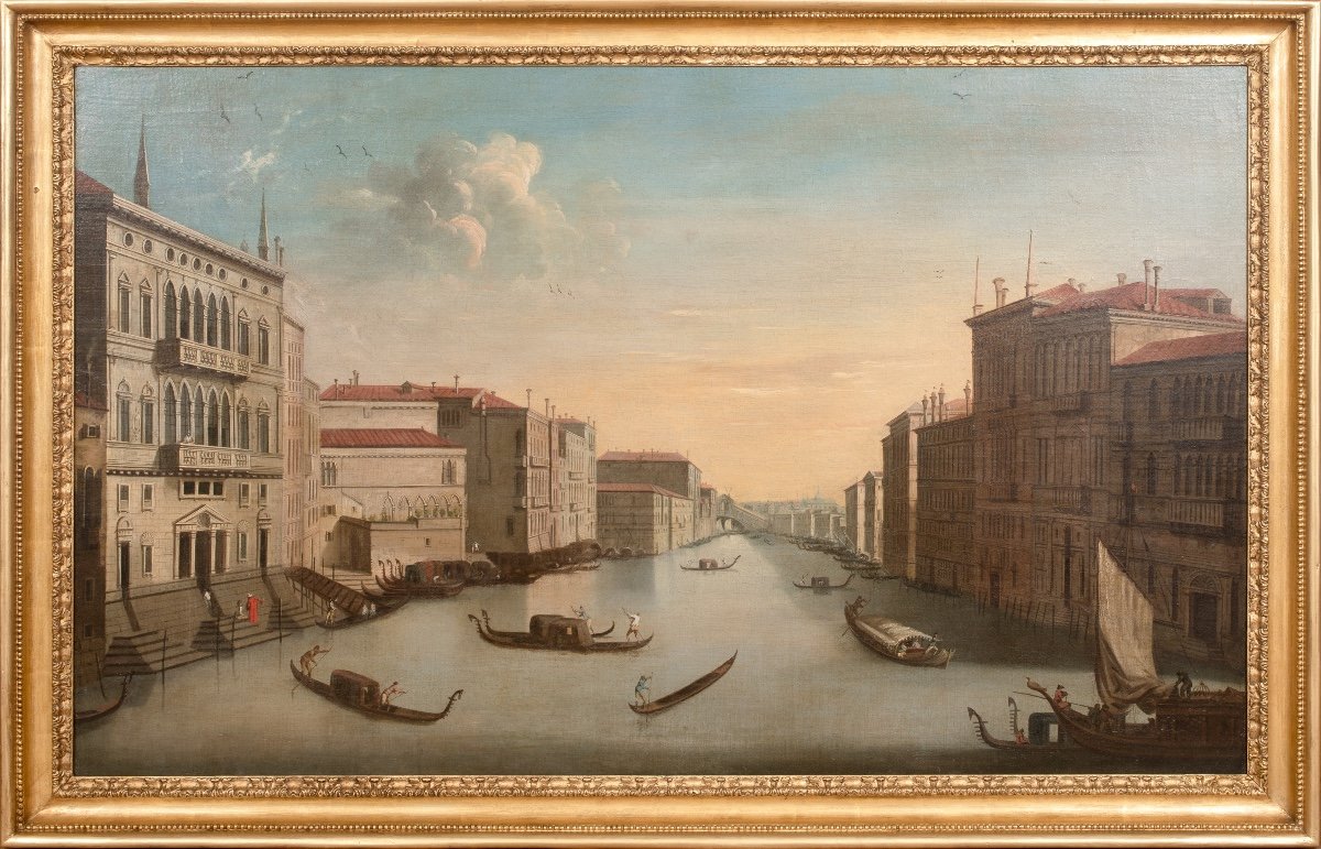 Le Grand Canal, Venise, XVIIIe Siècle  Cercle De Canaletto (1697-1768)  