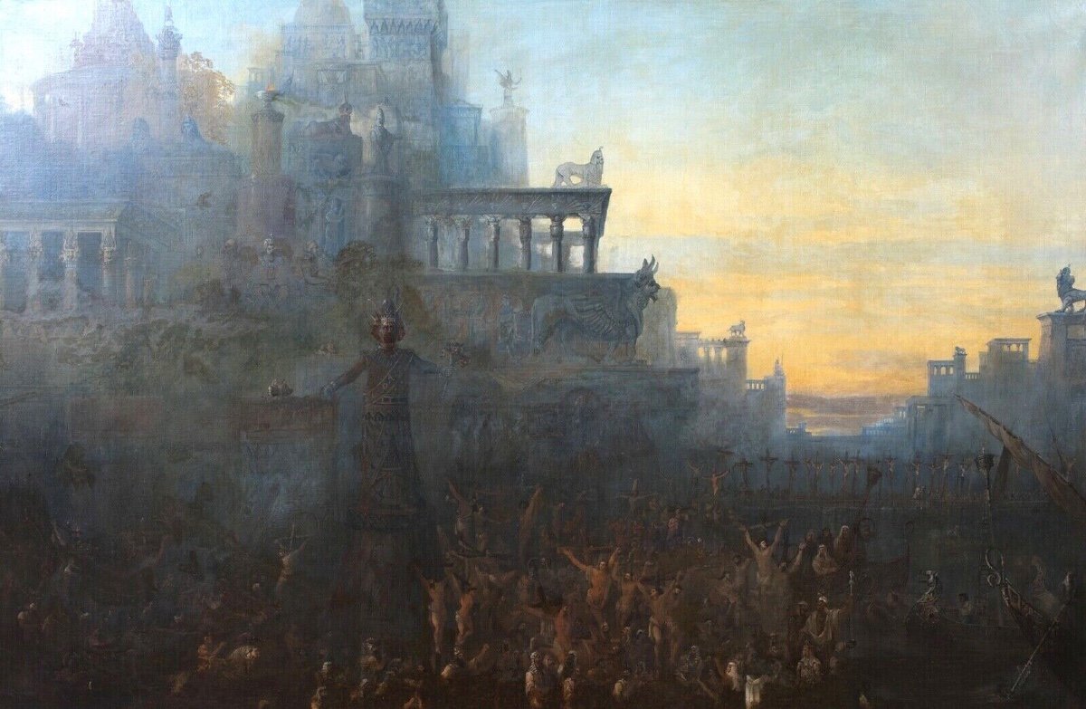 La Crucifixion Des Tyriens Par Alexandre Le Grand  XIXe Siècle  -photo-3