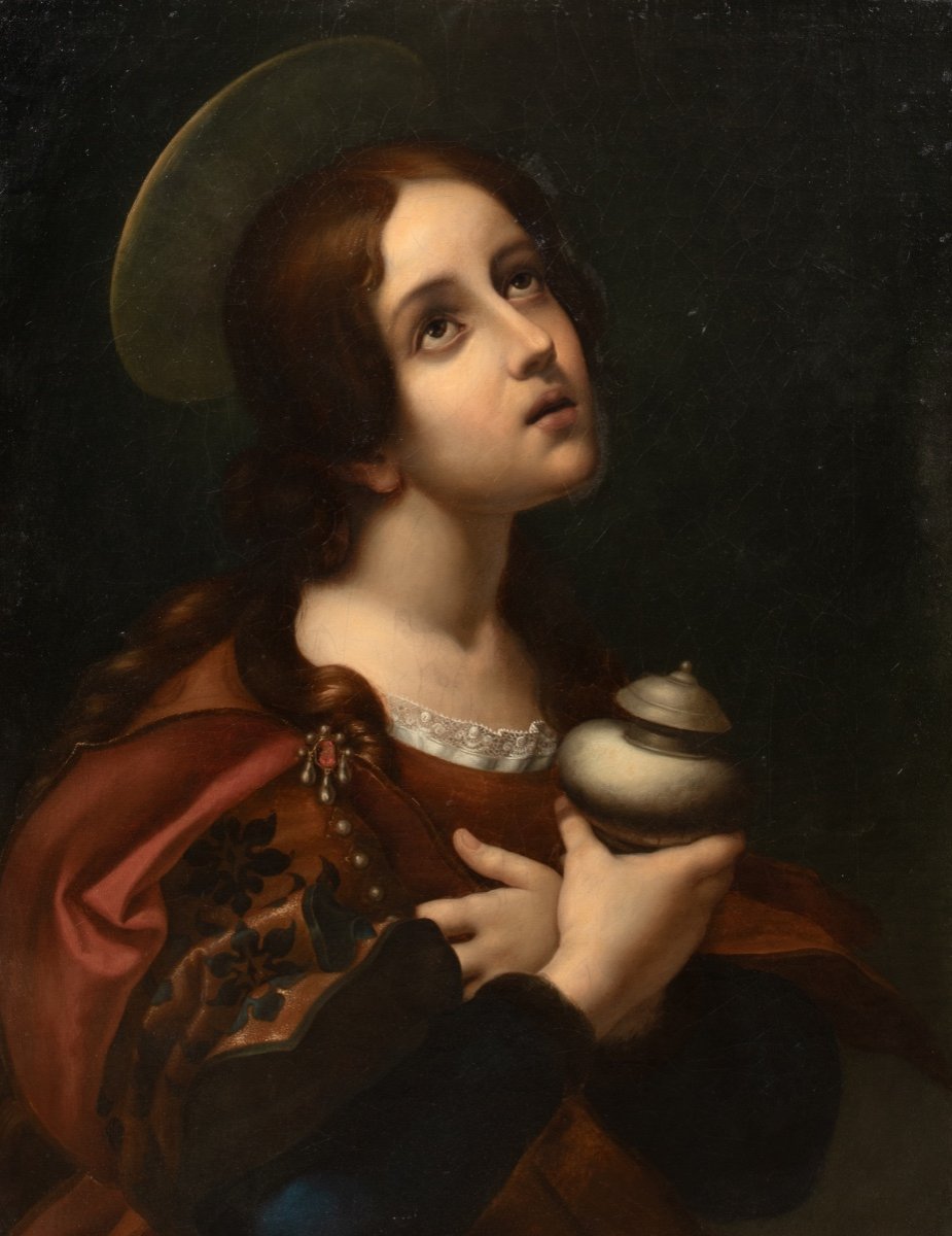 La Madeleine Pénitente, XVIIe Siècle  école De Carlo Dolci (1616-1686) -photo-2