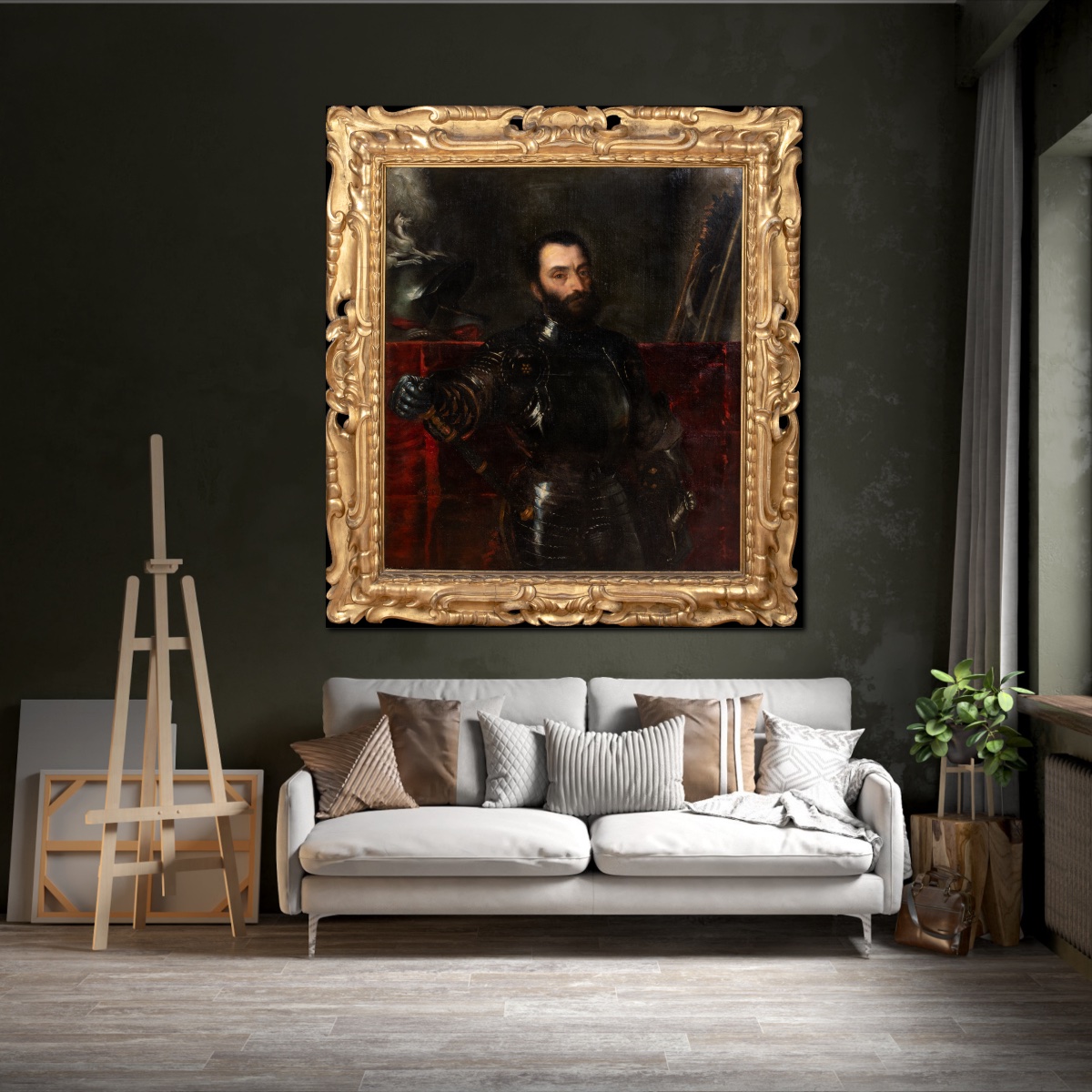 Portrait Of Francesco Maria Della Rovere, Duke Of Urbino (1490-1538) Follower Of Titian -photo-3