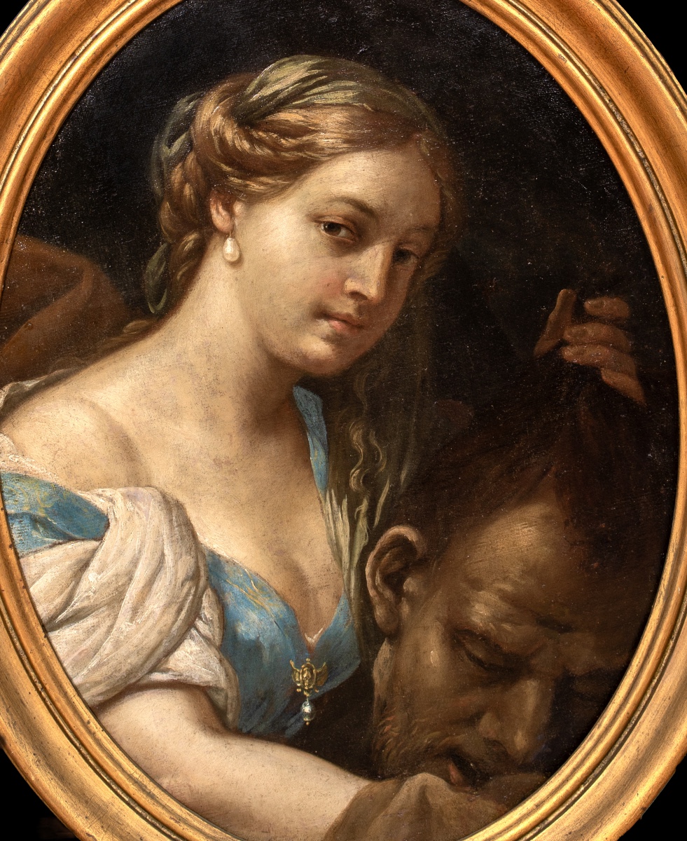 Judith Avec La Tête d'Holopherne, XVIIe Siècle  école De Carlo Maratta (1625-1713)  -photo-3