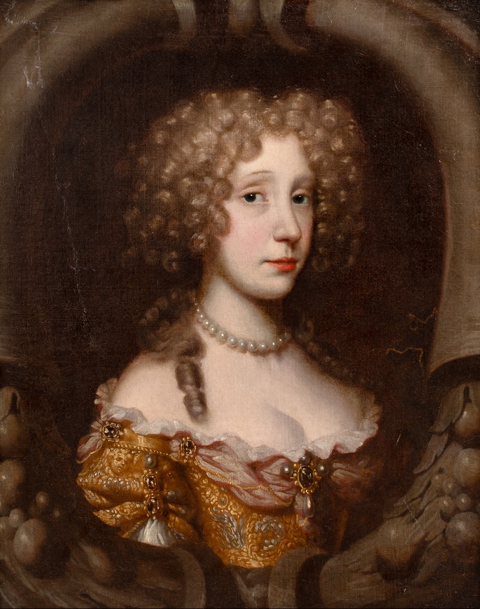Portrait Of Lady Frances Norcliffe (1654-1731), 17th Century John Michael Wright (1617-1697)-photo-2