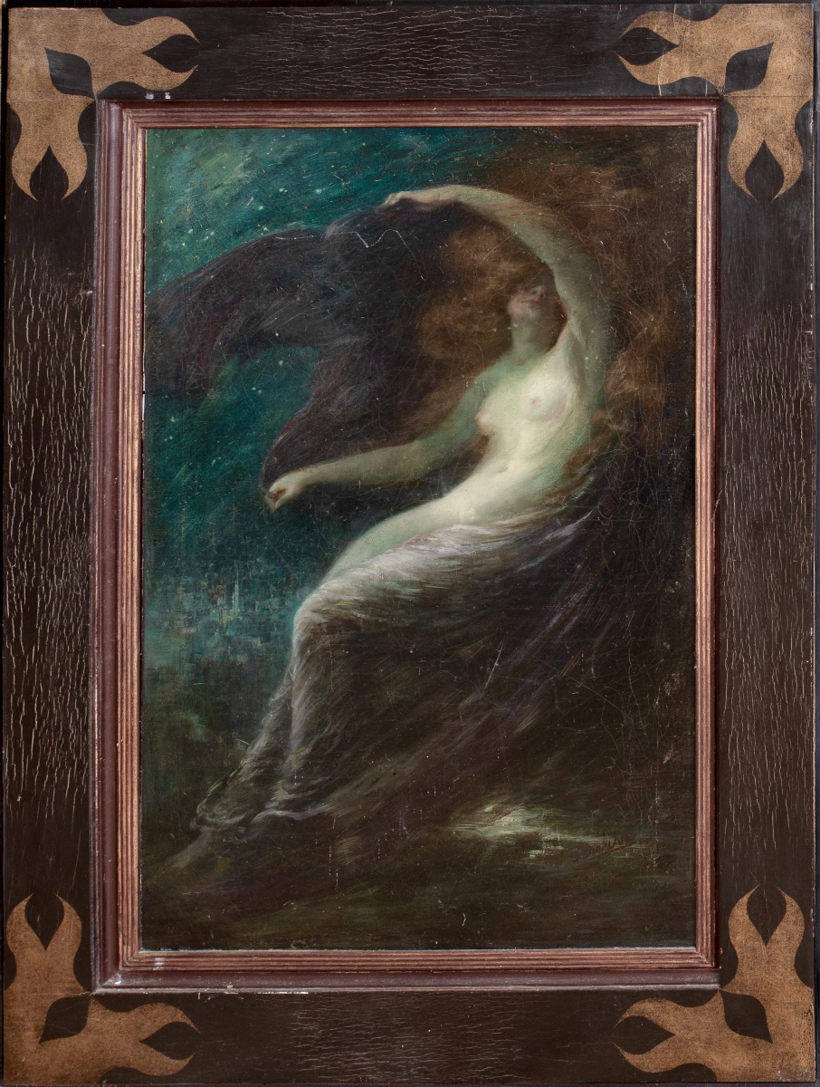 Nyx, Goddess Of The Night, 19th Century By John Shapland (english, 1865-1929) 