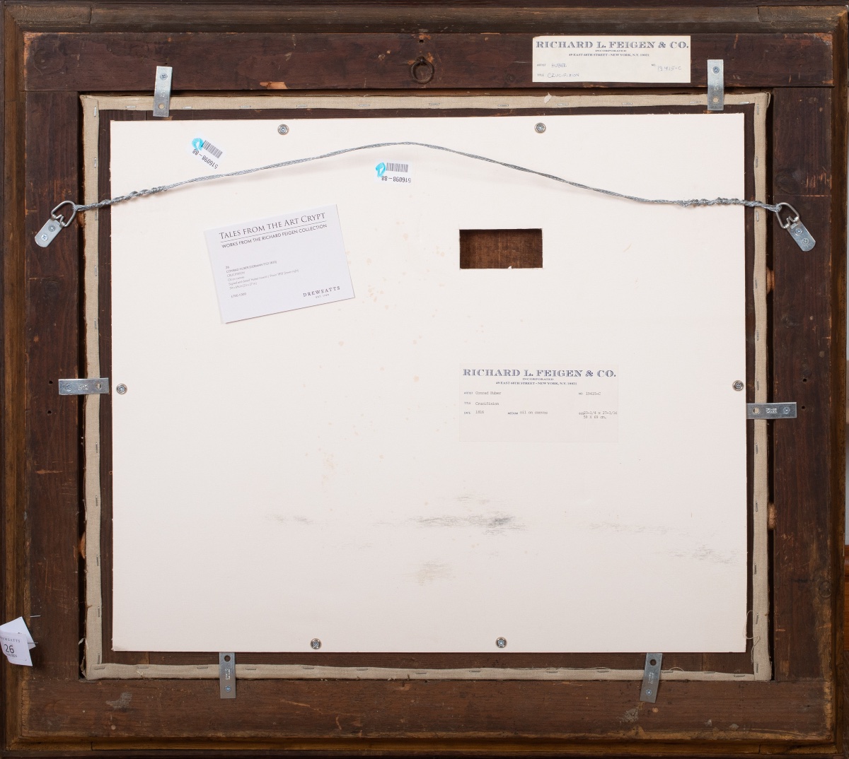 La Crucifixion, XIXe siècle  Par Conrad Huber (1752-1830) - signé et daté 1818 -photo-4